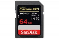 SanDisk Extreme Pro SDXC 64GB V90 Speicherkarte, 300MB/s