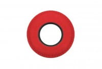 Bluestar Augenleder aus Mikrofaser rund, groß Rot