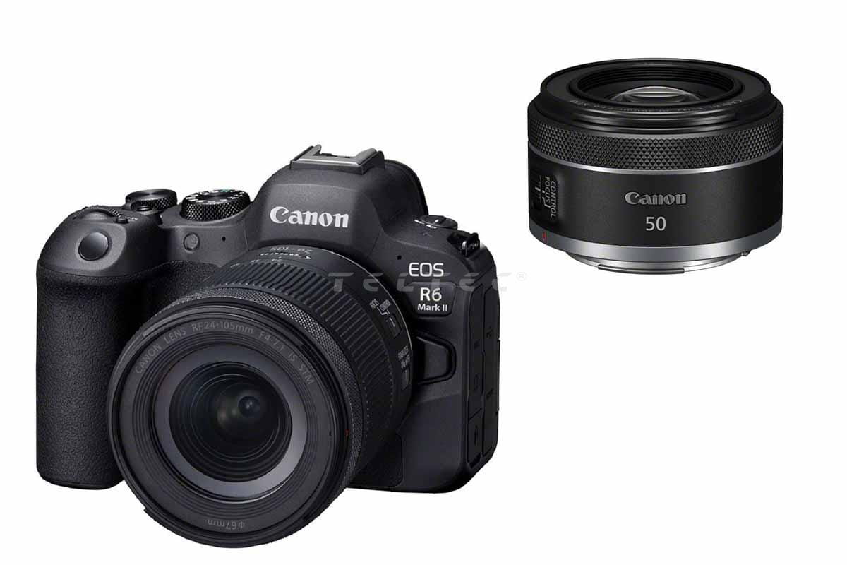 Canon EOS R6 Mark II + RF 4,0-7,1/24-105 mm IS STM Kit + RF 50mm F1.8 STM |  DSLR / DSLM Photo / Video | Camcorder | Kamera- & Produktionstechnik |  Teltec | Video-, Audio- & Studio-Equipment